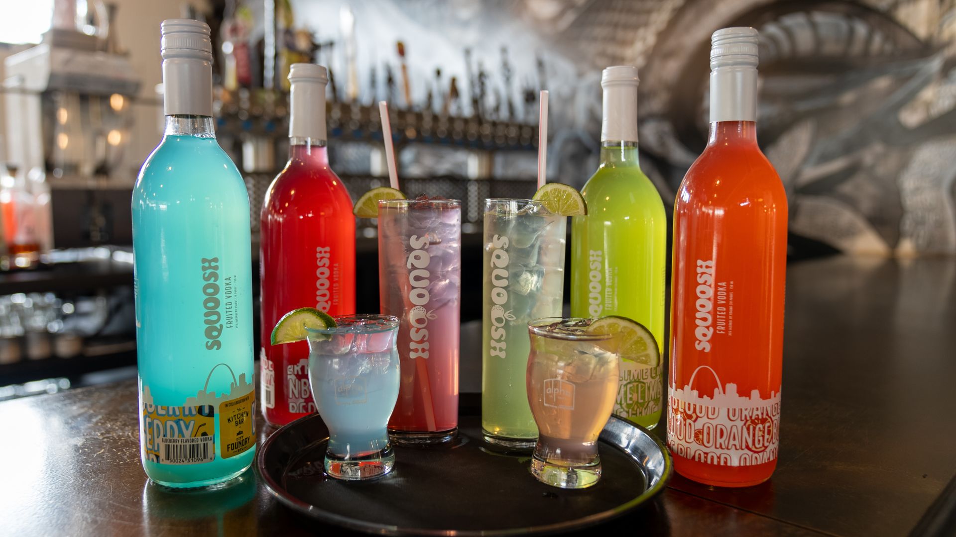 Alpha Brewing Company Distillery makes a fruited vodka called Squoosh.